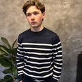 THEO Striped Round Neck Jumper
